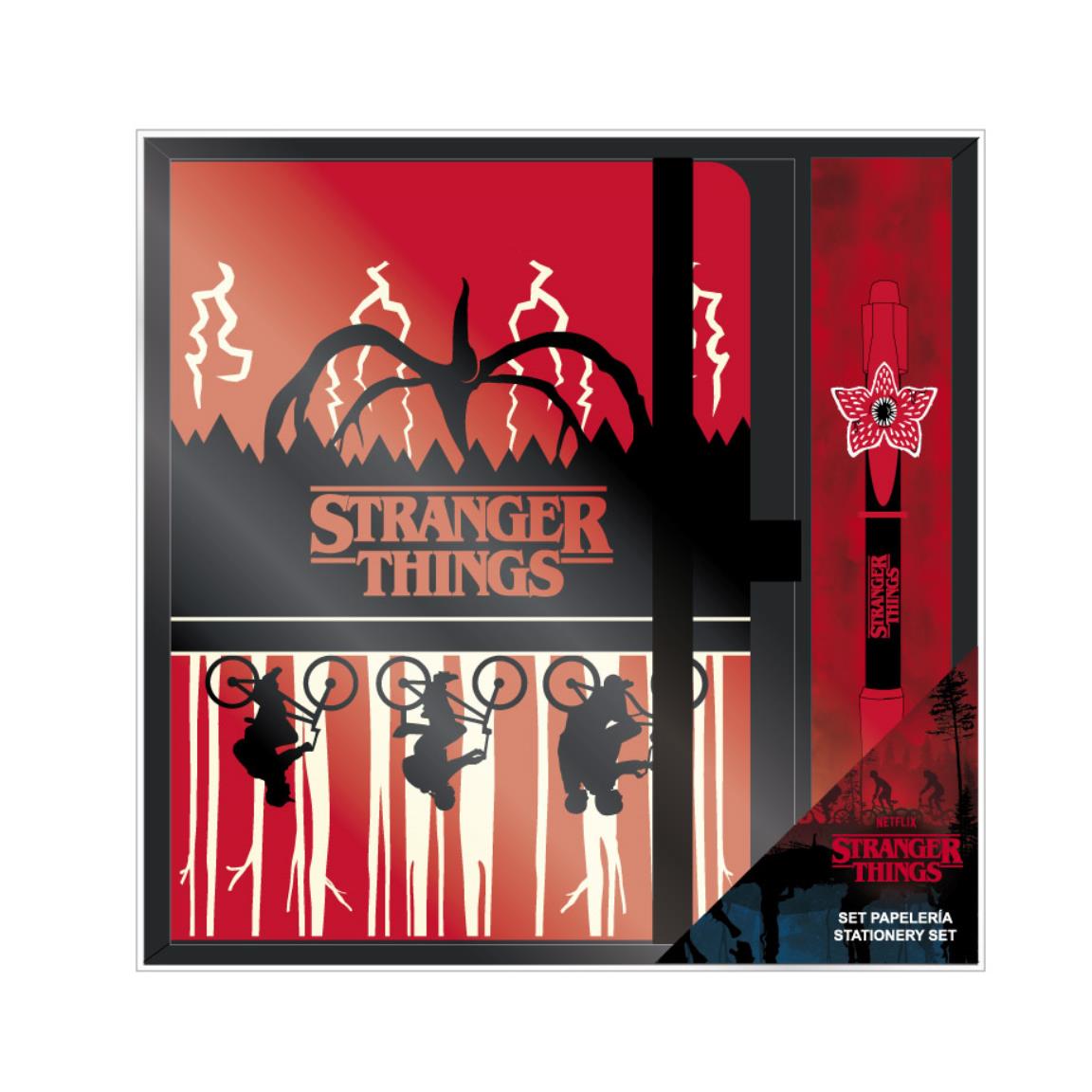 Set De Papelería Bolígrafo Stranger Things