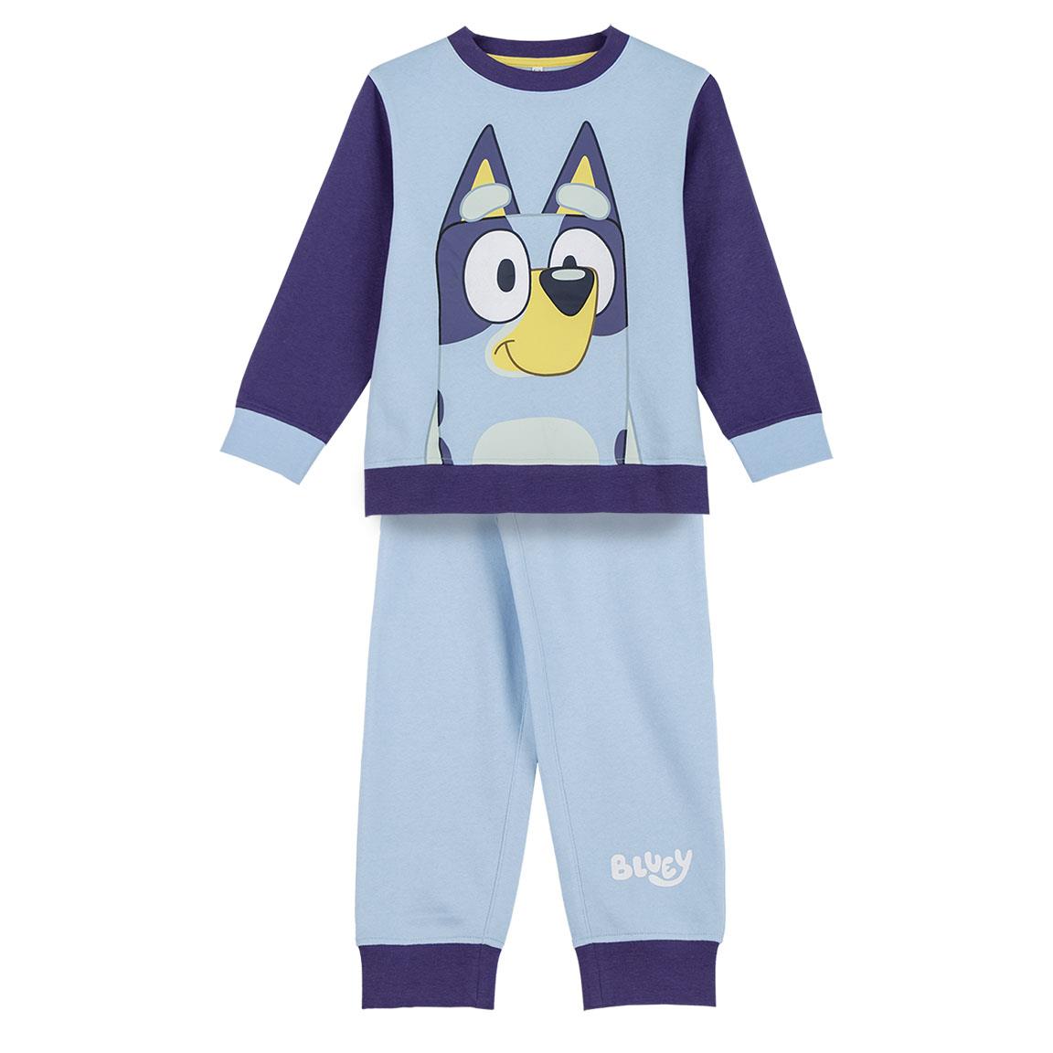 Cotton Brushed Tracksuit 2 Pieces Bluey